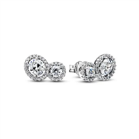 Orecchini Pandora Donna in Argento Zirconia 293774C01 - 293774C01
